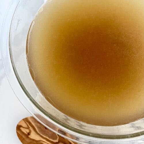 Italian meat broth for risotto