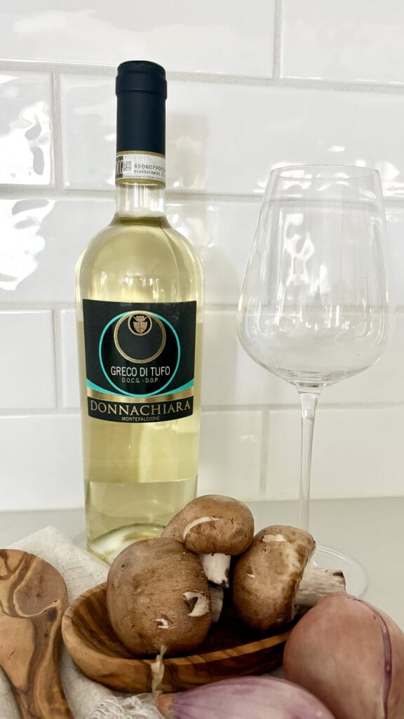 Greco di Tufo wine for Italian food pairing