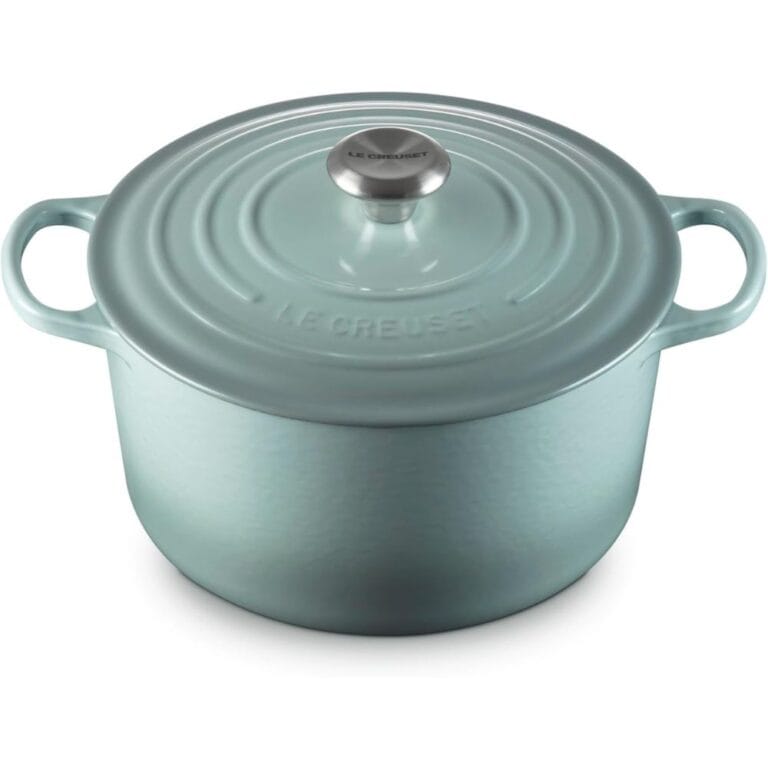 Le Creuset Enameled Cast Iron Signature Deep Round Oven, 6.5 qt., Sea Salt